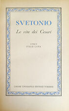 SVETONIO LE VITE DEI CESARI 1952 UTET