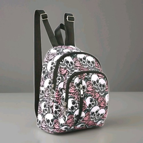 Zaino gotico teschio rosa - ,