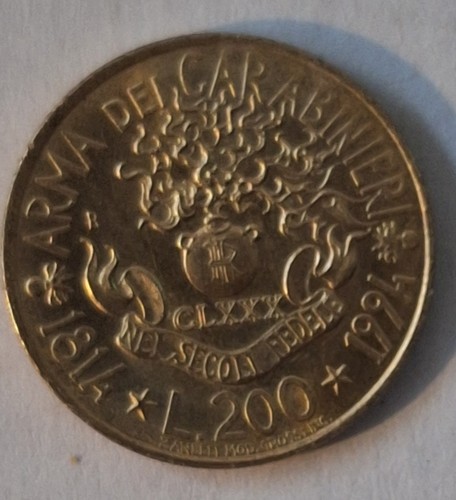 Italy 200 lire 1994 - italy., lire,