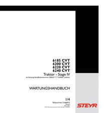 Steyr 6185 6200 6220 6240 CVT StagIV Werkstatthandbuch DBDL6*650001 aufwärts PD