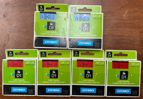 Lot genuine dymo d1 - of,