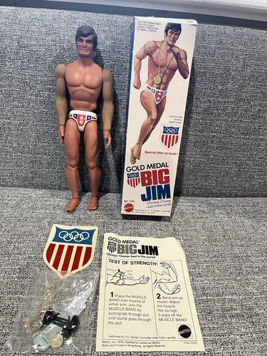 Figurina big jim 1976 - big, medaglia