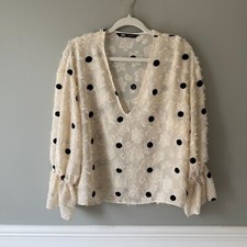 Camicia blusa Zara panna EUR S