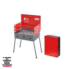 BARBECUE PIC NIC A CARBONELLA PORTATILE RICHIUDIBILE A VALIGETTA CM 41x30x57.