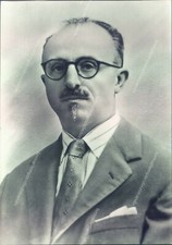 e651 cartolina giuseppe manfredi  nato a valenza deceduto a cremona 