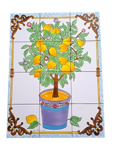Top quadro piastrelle dipinte - quadro,
