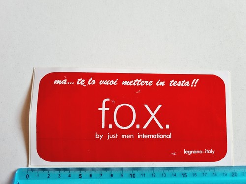 Adesivo fox legnano - fox,