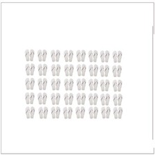 40 pcs infradito bianco