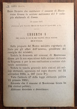 Monterosso grana 1887 regio - monterosso,