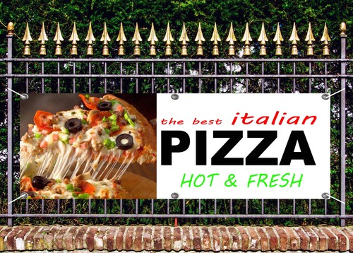 Banner pizza italiana pvc - banner,