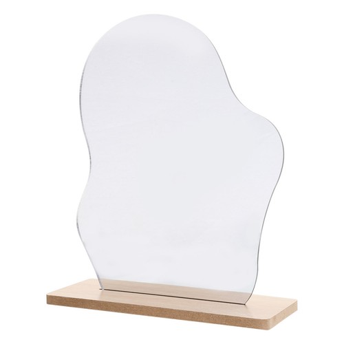 Specchio irregolare con base - specchio,