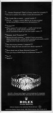 Orologio Rolex 1007 1961 Pubblicità Stampa Originale