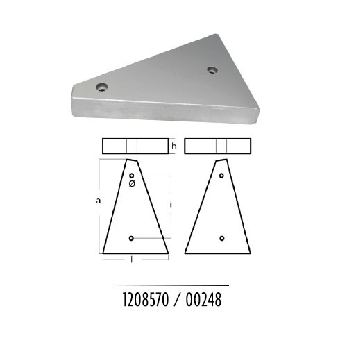 Tecnoseal 00226 anodo piastra - tecnoseal,
