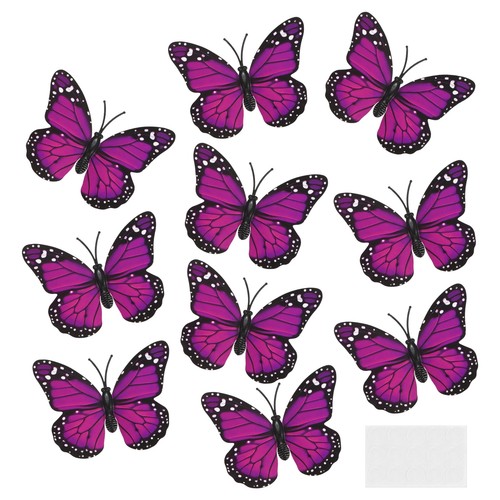 10pcs butterfly stickers - , 3d