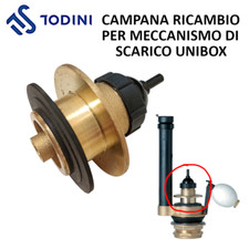 Campana completa ricambio originale batteria scarico WC Unibox ITS Todini 5.80