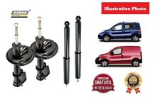 4 Ammortizzatori per Fiat Fiorino Qubo Citroen Nemo Peugeot Bipper Ant + Post