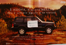 JEEP CHEROKEE 1998 VINTAGE RARA PUBBLICITÀ ADVERTISING WERBUNG ITALIAN CLIPPING