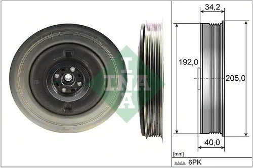 Puleggia albero motore - , con