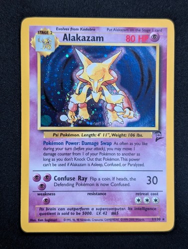 Alakazam 130 base set 2 - base,