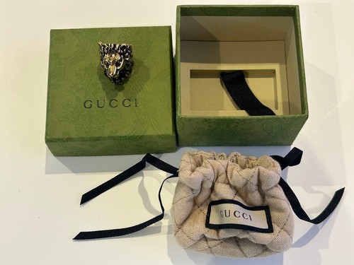 Autentico anello gucci motivo - anello,