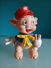 "LEDRA" "PORCELLINO" giocattolo di gomma, rubber toys, vintage,anni 60, h. 21 cm