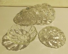 Gocce vetro, bobeches, ricambi vari da e per lampadari vintage in blocco