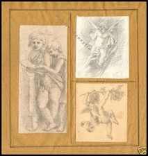 TRE DISEGNI ORIGINALI 1800