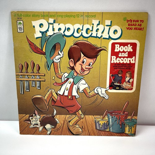 Pinocchio book and record - pinocchio,