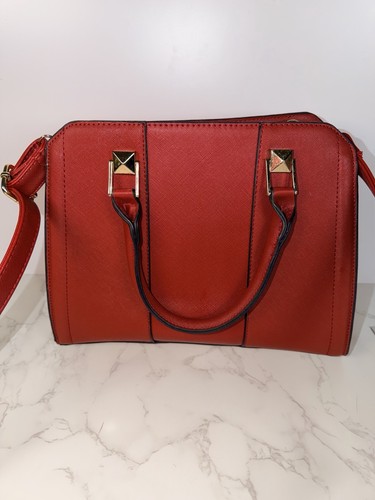 Borsa strutturata rossa