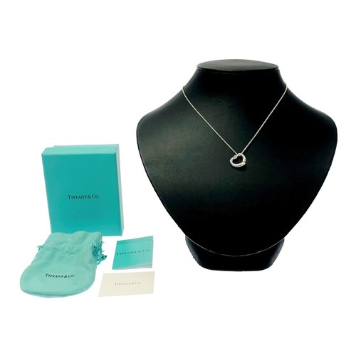 Collana cuore aperto zaffiro