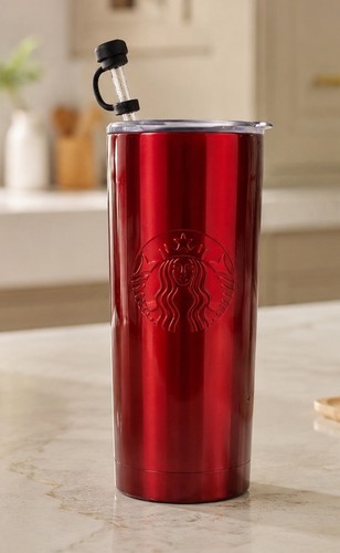 Bicchiere starbucks rosso - bicchiere,