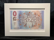 GIUBILEO 2025 - banconota C.M. ART - OPERA D'ARTE con cornice, a tavolo o parete