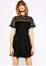 ABITO NERO ZARA TAGLIA S NUOVO TRAFILATO