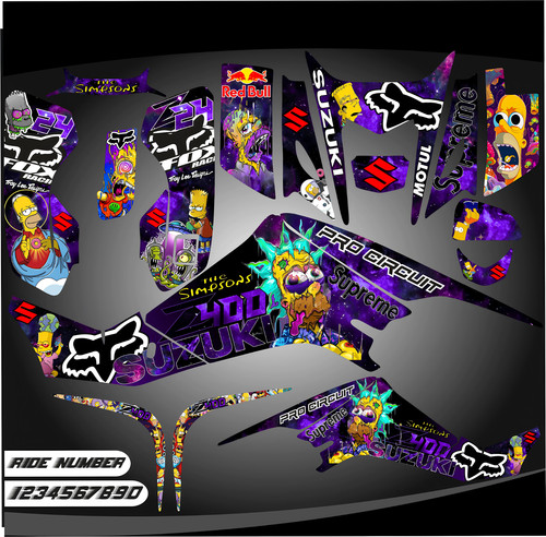 Ltz 400 suzuki wrap graphics - ltz,