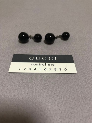 Gucci palla gemelli neri - gemelli,