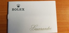 Rolex libretto garanzia