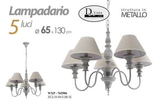 Lampadario luci metallo - lampadario,