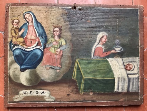 Voto italie tableau ancien - tableau,