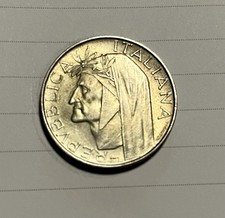 500 Lire Argento Dante. Moneta