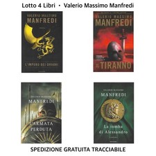 VALERIO MASSIMO MANFREDI• Lotto Di 4 Volumi / Libri • Copertina Rigida • ITA