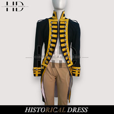 Giacca Ammiraglio Marina Britannica Bordo Oro | Cappotto Uniforme Militare Napoleonica