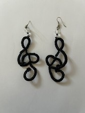 Orecchini Neri Fatti A Mano