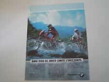 advertising Pubblicità 1991 MOTO BMW R100 R 100 GS