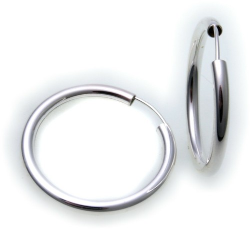 Orecchini cerchietti argento - orecchini,