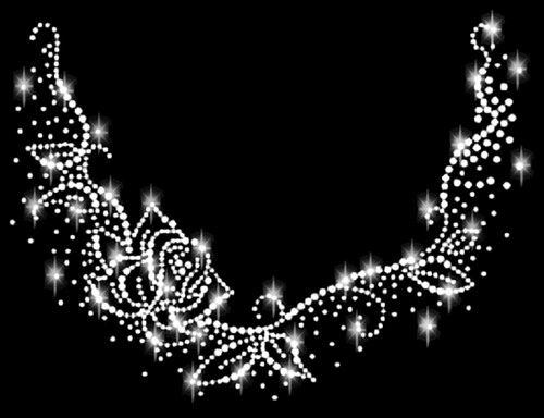 Strass rose décolleté - rose,