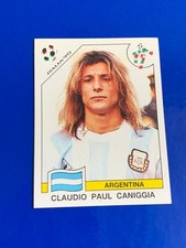 FIGURINA CALCIATORI PANINI WC ITALIA 90 CANIGGIA ARGENTINA N°120 DA BUSTINA