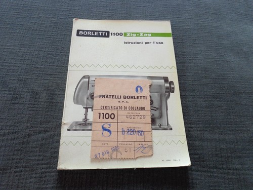 Borletti 1100 zig zag - 1100, manuale