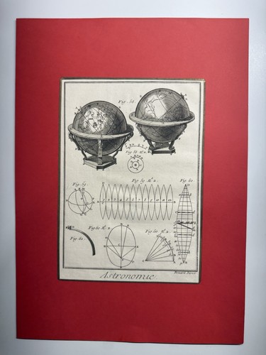 Astronomia incisione originale - astronomia,