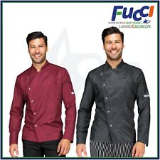 GIACCA DA LAVORO MANICA LUNGA CUOCO CHEF ISACCO CUCINA PIZZAIOLO UOMO DONNA 