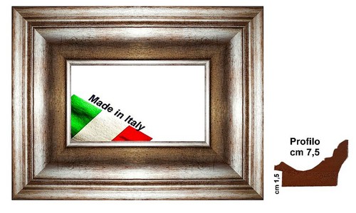 Cornice argento invecchiato - cornice,